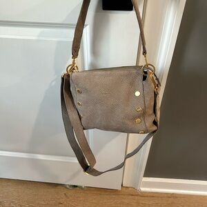 Hammitt crossbody bag grey natural nubuck leather